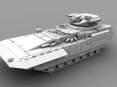 T-15 Armata Free 3D model