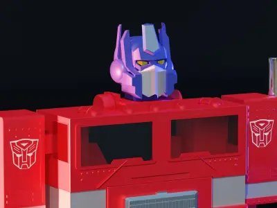 90s Optimus Prime Model 3D model