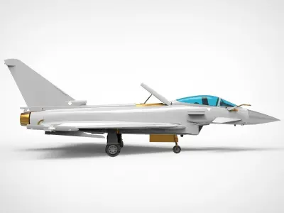 Eurofighter Typhoon 3D model by Hafcoy