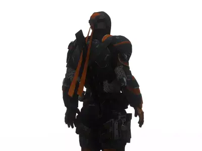 Deathstroke 3D Model Assassin Realistic Military Fully Rigged Low-poly 3D model