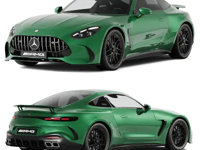 Mercedes AMG GT63 Low-poly 3D model