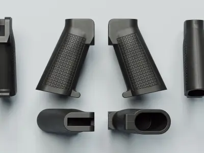 A3 Pistol Grip - Replica Low-poly 3D model