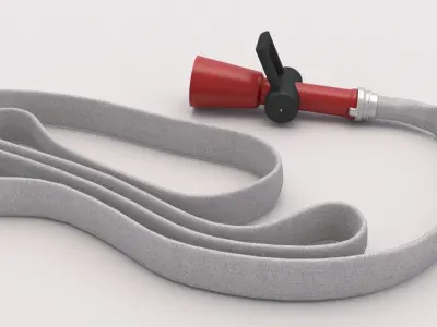 Fire Hose Nozzle 02 Low-poly 3D model