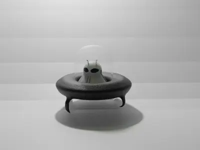 Alien Spaceship Free 3D model purchase