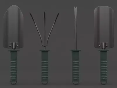 Garden Tools 3D model buy