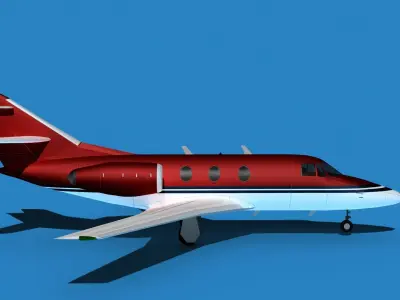 Dassault Falcon 10 V14 3D model