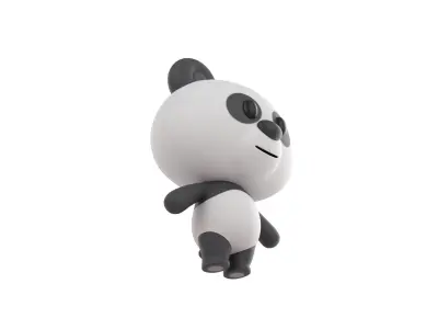 Character007 Panda 3D model