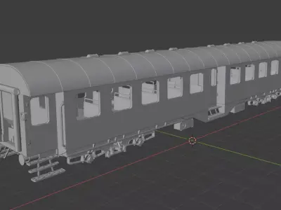 H0 1-87 scale Umbauwagen B4yg 2nd class 3D print model