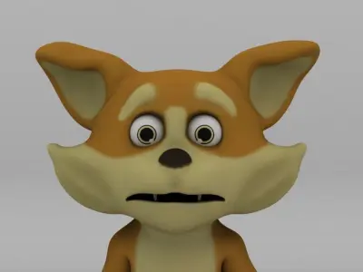 Toon Pet - Cat  Low-poly 3D model