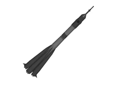 Soyuz rocket 3D model