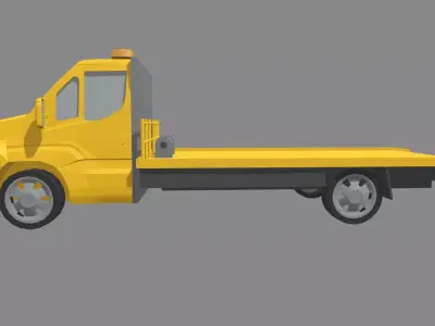 Low Poly Tow Truck 01 Low-poly 3D model