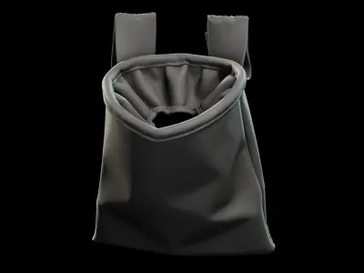 Marvelous Designer Empty Mags Pouch 3D model