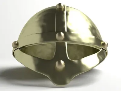 Medieval Helmet - Gjermundbu 3D model