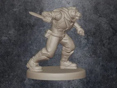 Pahtra Operative - Dual Combat Knife Free 3D print model