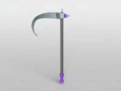 Lowpoly Sickle 004 Free low-poly 3D model