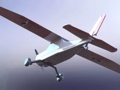 fully 3d printable RC aircraft - Cessna 152 3D print model