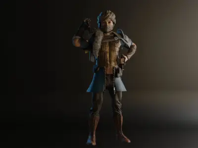 Warrior 3D character 3D model