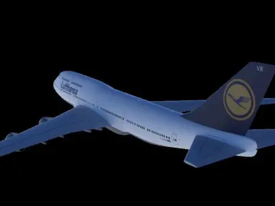 Boeing 747-400 3D model purchase