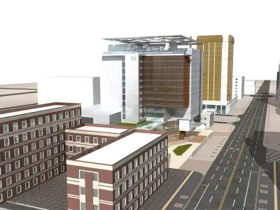 Commercial Building 3D model 20