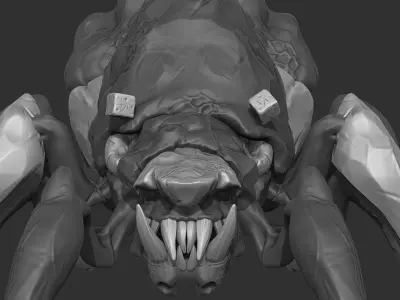 DUNGEON BUG  Low-poly 3D model