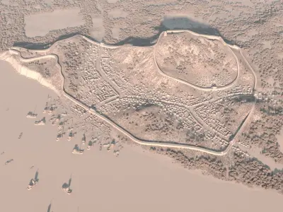 Ancient city 3D model buy