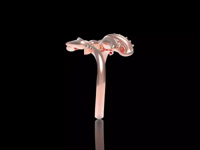 Rose Flower Ring 3D print model