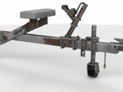boat trailer 3D model by ADMeR