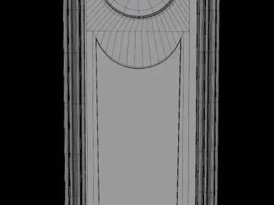 Pendulum Clock Low-poly 3D model