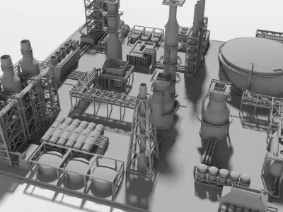 oil Factory for Print 3D print model