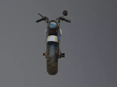 motorcycle wreck 3D model