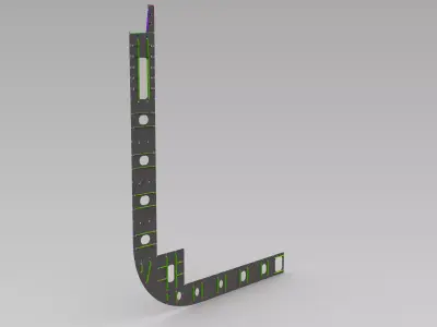 Container ship midship section  Free 3D model
