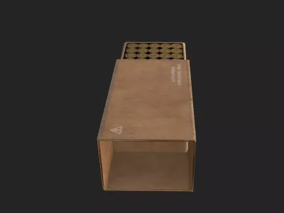 Bullet D Model 002 Low-poly 3D model