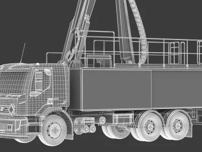 Vestergaard Elephant Beta Aircraft Deicing Vehicle 3D model
