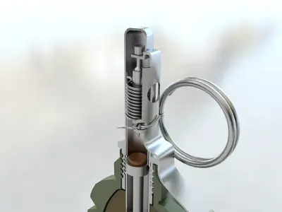 grenade f1 3D model purchase