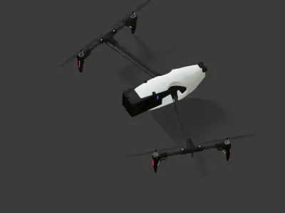 Drone 3D model with animation  3D model