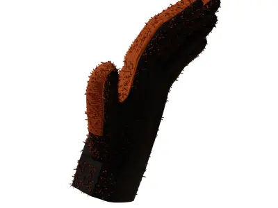 Winter Gloves with Microfiber Finish Free low-poly 3D model