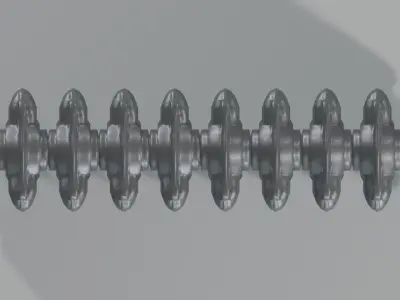 Epoca Cast Iron Radiator 2C10 3D model