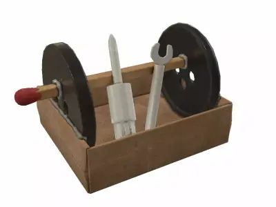 Cartoon  Tool box 3D model