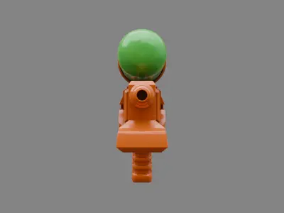 Water Gun one hand 06 Low-poly 3D model