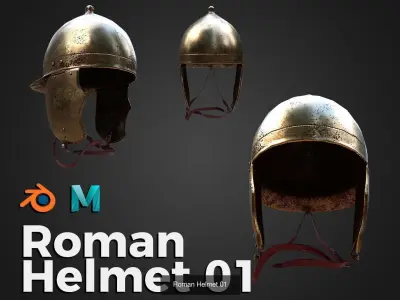   Medieval Helmet 3D Model Pack