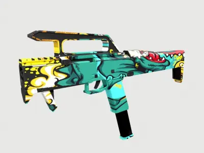 Magpul-FMG-9 gun Low-poly 3D model