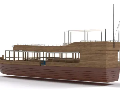 Tourist Boat 3D model