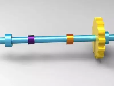 camshaft toy gear Free 3D model