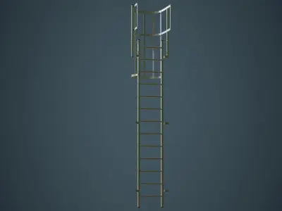 Ladder 4A Low-poly 3D model