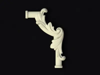 Corner decor ornament for furniture Free 3D model purchase