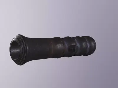 Old Blackpowder Cannon 3D model