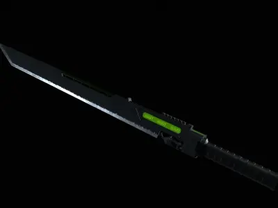 SciFi Sword V2 GameAsset Low-poly 3D model