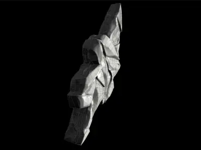Glass crystal Free low-poly 3D model