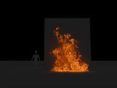3D Wallfire Animation 3D model buy