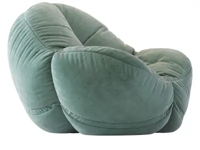 Cloth Bean Bag Chair 3D model